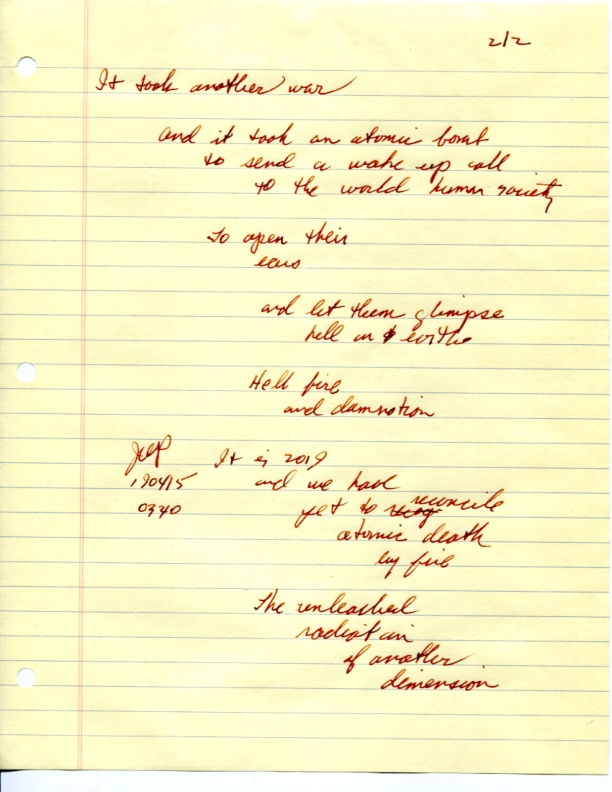 John WorldPeace Poems 2019